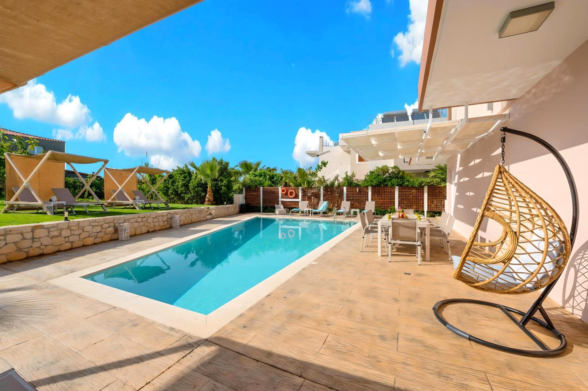 Allas Villa Heated Pool 干尼亞 外观 照片